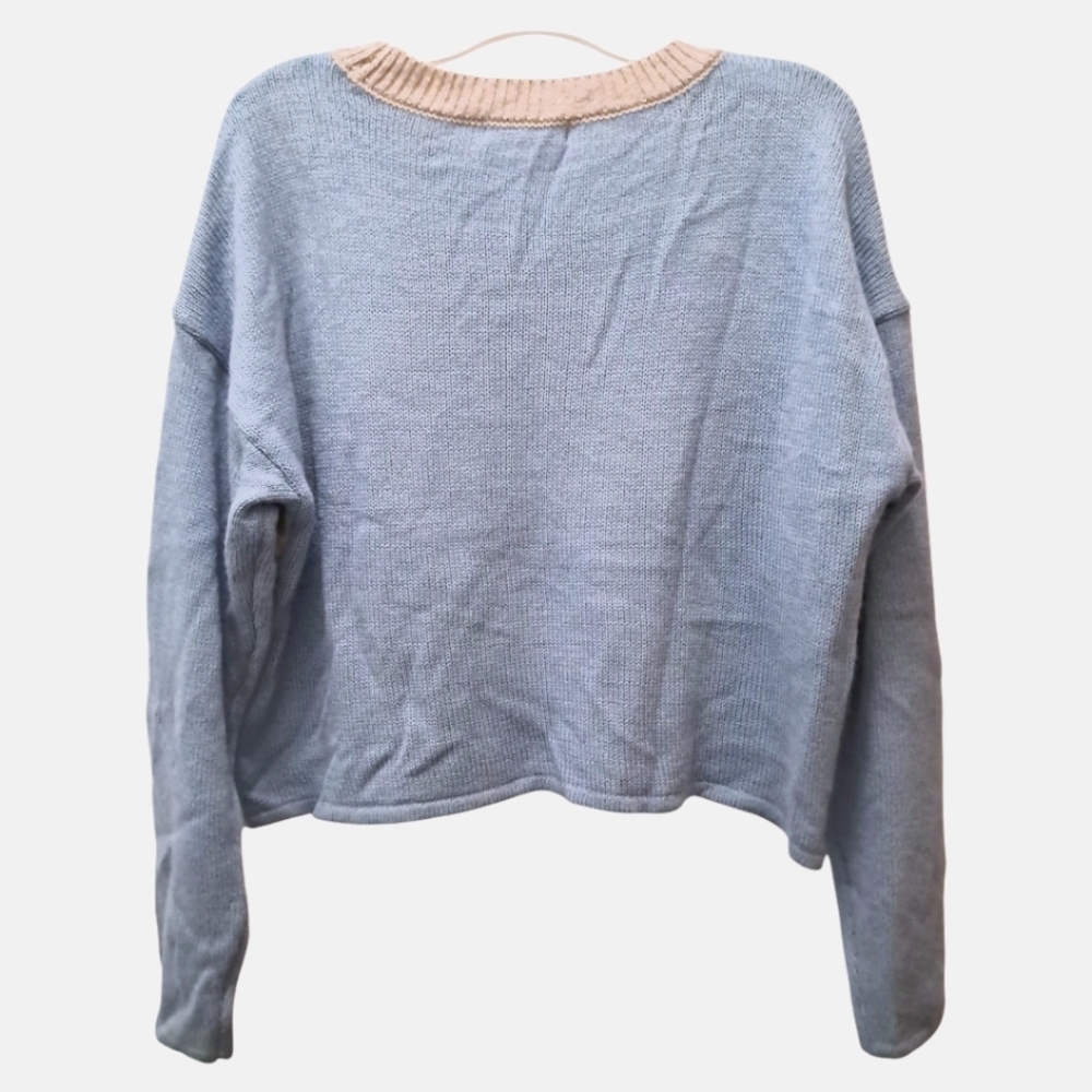 Madden NYC Scenic Landscape Cropped Pullover Sweater Size 2XL - Picture 9 of 10